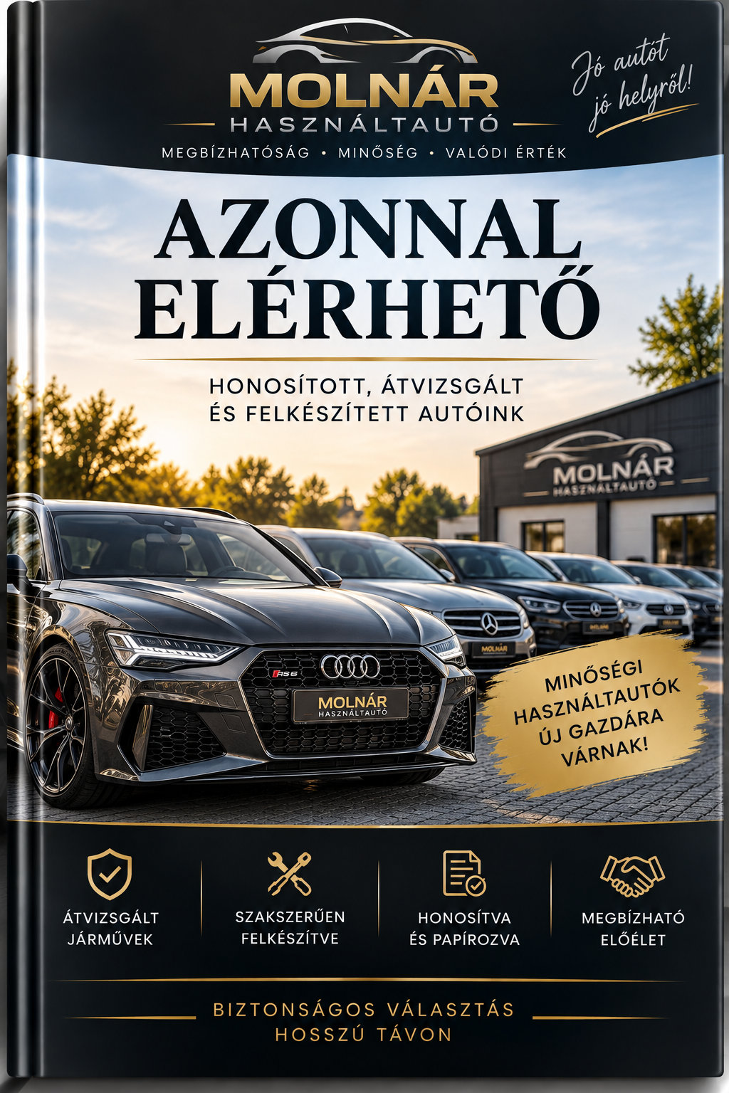 Azonnal elérhető járművek